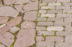 dos tipos de piedras de pavimento, textura de fondo foto