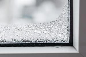 condensation on plastic window photo