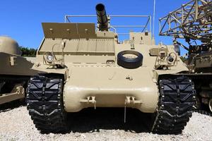 February 13, 2019 Jerusalem .Old tank in the Israeli military museum. photo