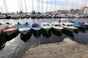 Berth on the seashore for mooring boats and yachts. photo