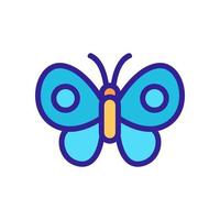 Butterfly icon vector. Isolated contour symbol illustration vector