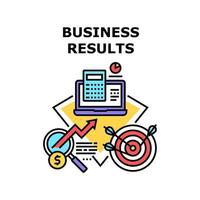 Business Results Vector Concept Color Illustration