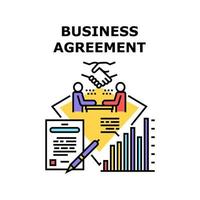 Business Agreement Signing Vector Concept Color