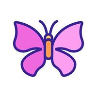 Butterfly icon vector. Isolated contour symbol illustration vector