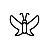 vector de icono de mariposa. ilustración de símbolo de contorno aislado
