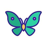 Butterfly icon vector. Isolated contour symbol illustration vector