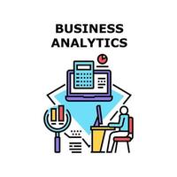 Business Analytics Occupation Vector Concept Color