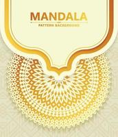 Elegant white mandala background concept vector