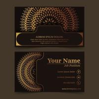 Luxury business card and vintage ornament logo vector template. Retro elegant flourishes ornamental frame design and pattern background.