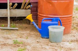 farming tools - can, bucket, barrel photo