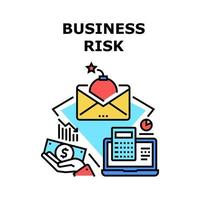 Business Risk Vector Concept Color Illustration