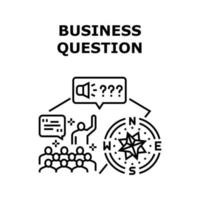 Business Question And Answer Vector Concept Color