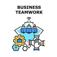 Business Teamwork Occupation Vector Concept Color