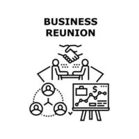 Business Reunion Vector Concept Black Illustration