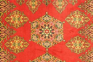 primer plano de la textura de la alfombra rusa tradicional foto