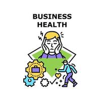 Business Health Vector Concept Color Illustration