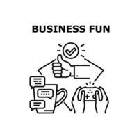 Business fun icon vector illustration