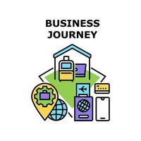 Business journey icon vector illustration