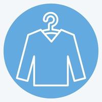 Icon Knitwear. suitable for education symbol. blue eyes style. simple design editable. design template vector. simple illustration vector
