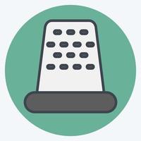 Icon Thimble. suitable for education symbol. color mate style. simple design editable. design template vector. simple illustration vector