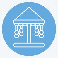 Icon Carousel. suitable for City Park symbol. blue eyes style. simple design editable. design template vector. simple illustration vector
