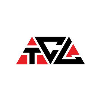 TCL triangle letter logo design with triangle shape. TCL triangle logo design monogram. TCL triangle vector logo template with red color. TCL triangular logo Simple, Elegant, and Luxurious Logo. TCL
