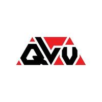 diseño de logotipo de letra triangular qlv con forma de triángulo. monograma de diseño de logotipo de triángulo qlv. plantilla de logotipo de vector de triángulo qlv con color rojo. logotipo triangular qlv logotipo simple, elegante y lujoso. qlv