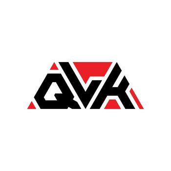 QLK triangle letter logo design with triangle shape. QLK triangle logo design monogram. QLK triangle vector logo template with red color. QLK triangular logo Simple, Elegant, and Luxurious Logo. QLK