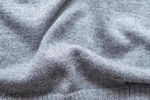 knitted grey fabric background photo