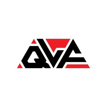 QLF triangle letter logo design with triangle shape. QLF triangle logo design monogram. QLF triangle vector logo template with red color. QLF triangular logo Simple, Elegant, and Luxurious Logo. QLF