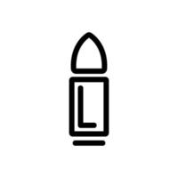 bullet icon vector. Isolated contour symbol illustration vector