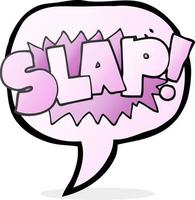 speech bubble cartoon slap symbol vector