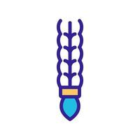 braid icon vector. Isolated contour symbol illustration vector