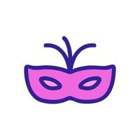 Mask Carnival icon vector. Isolated contour symbol illustration