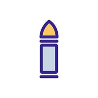 bullet icon vector. Isolated contour symbol illustration vector