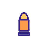 bullet icon vector. Isolated contour symbol illustration vector