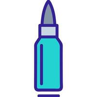 bullet icon vector. Isolated contour symbol illustration vector