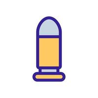 bullet icon vector. Isolated contour symbol illustration vector