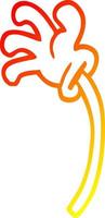 warm gradient line drawing cartoon hand gestures vector