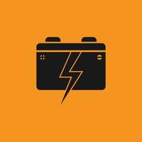 Battery vector icon, charge symbol. Simple, flat design for web or mobile app