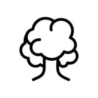 Tree icon vector. Isolated contour symbol illustration vector