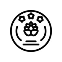 The emblem of the brewery is an icon vector. Isolated contour symbol illustration vector