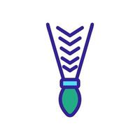 braid icon vector. Isolated contour symbol illustration vector