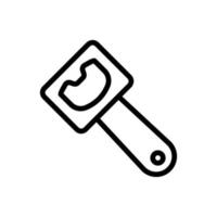 Bottle opener Icon vector. Isolated contour symbol illustration vector