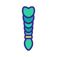 braid icon vector. Isolated contour symbol illustration vector