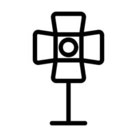 Lighting device icon vector. Isolated contour symbol illustration vector