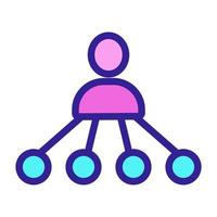 blogger icon vector. Isolated contour symbol illustration vector