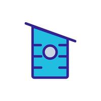 bird house Icon vector. Isolated contour symbol illustration vector