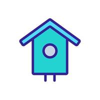 bird house Icon vector. Isolated contour symbol illustration vector