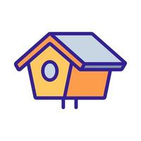 bird house Icon vector. Isolated contour symbol illustration vector